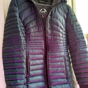 Navy Blue Puffer Jacket HFX